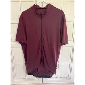 Tribal size 2XL men’s cyclist zip up top maroon